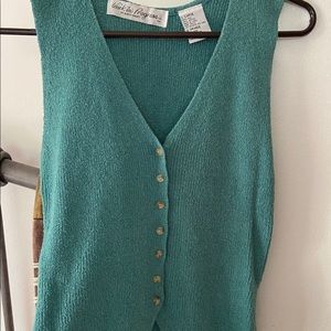 Beautiful Turquoise Blue Sweater Tank